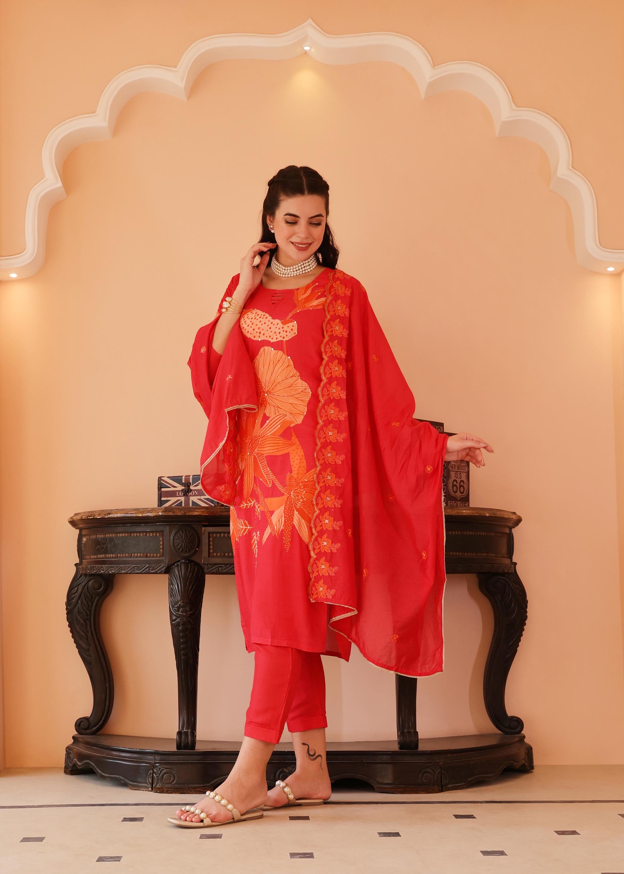Candy Red 3 Piece Suit Set