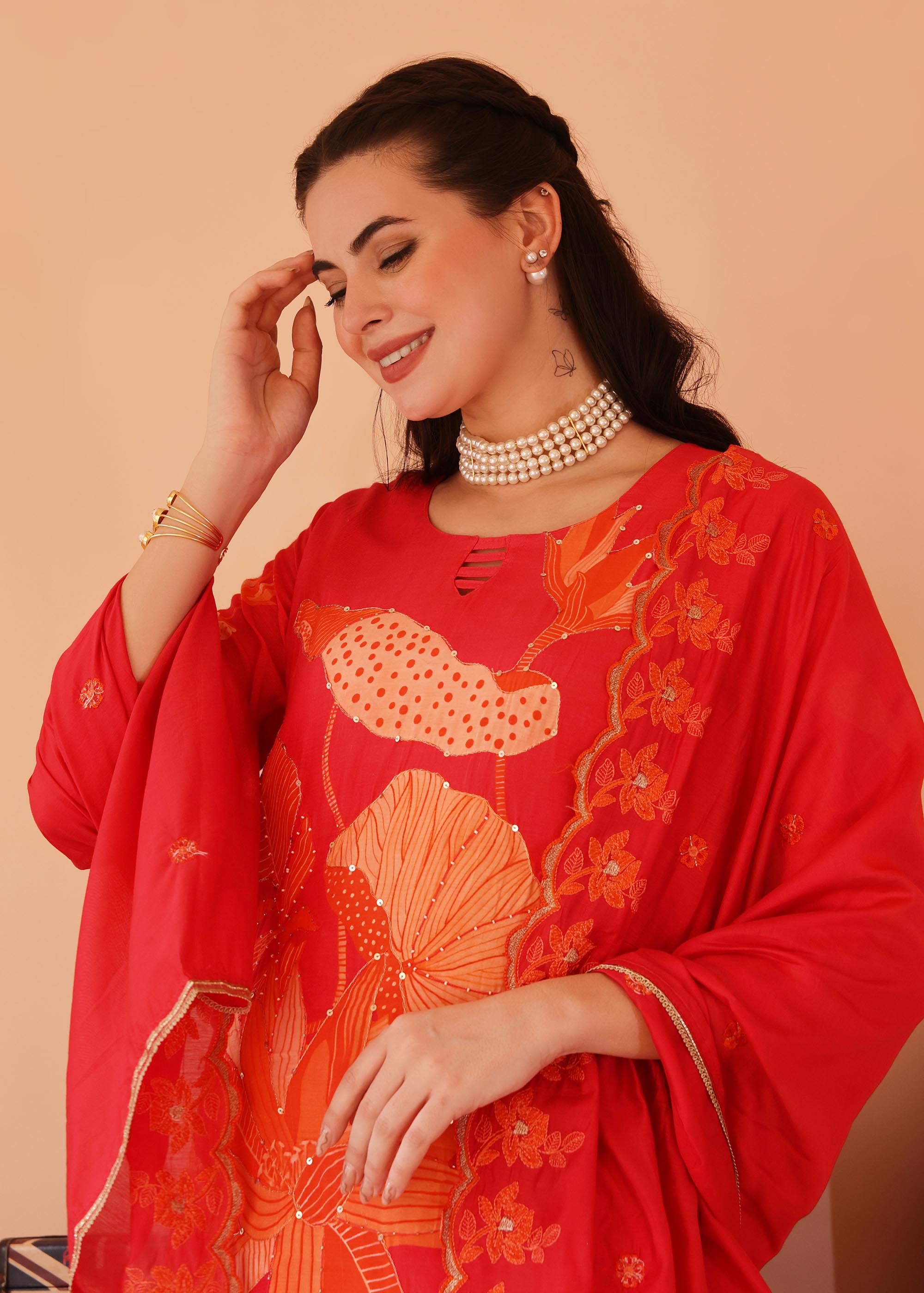 Candy Red 3 Piece Suit Set