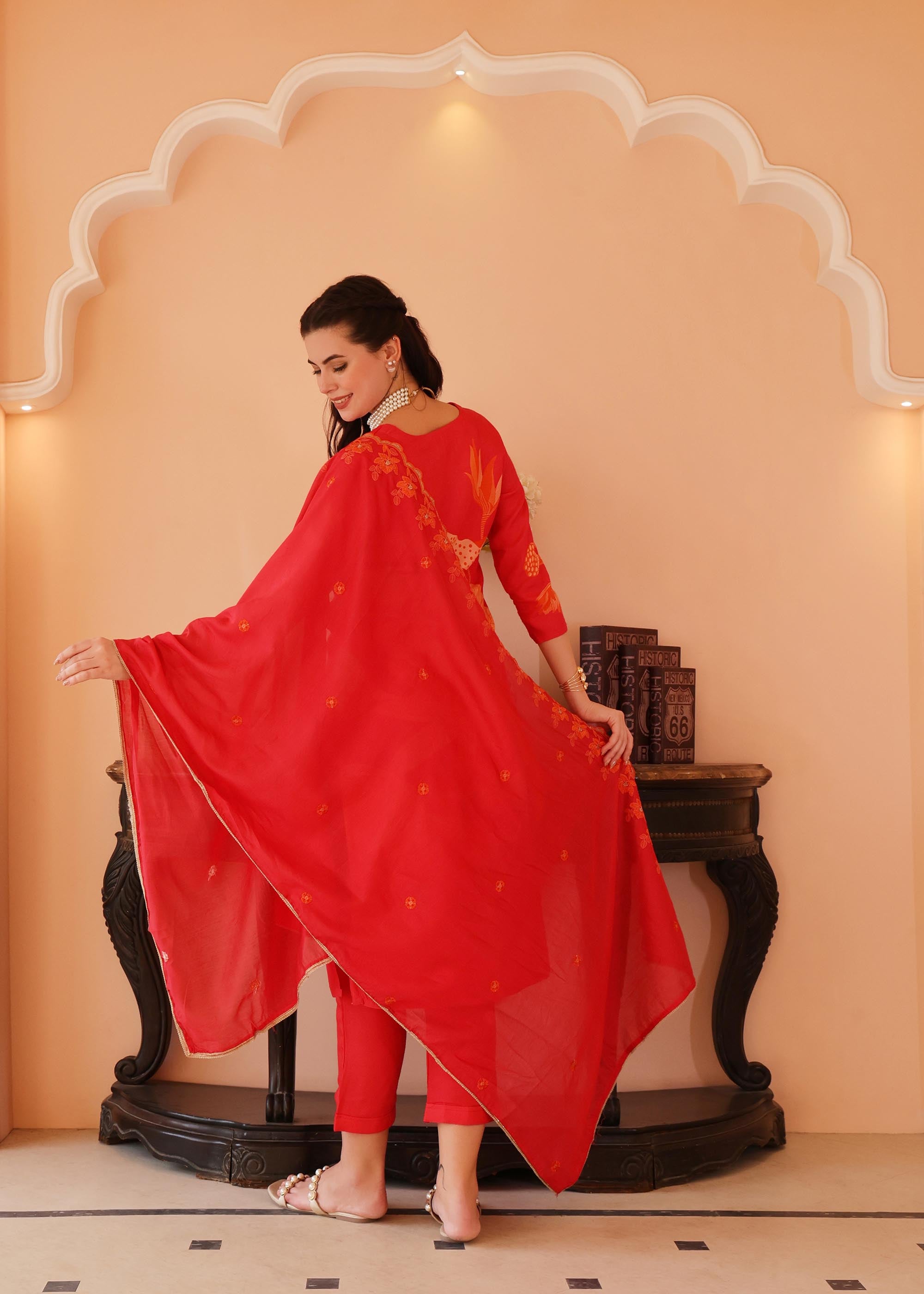 Candy Red 3 Piece Suit Set