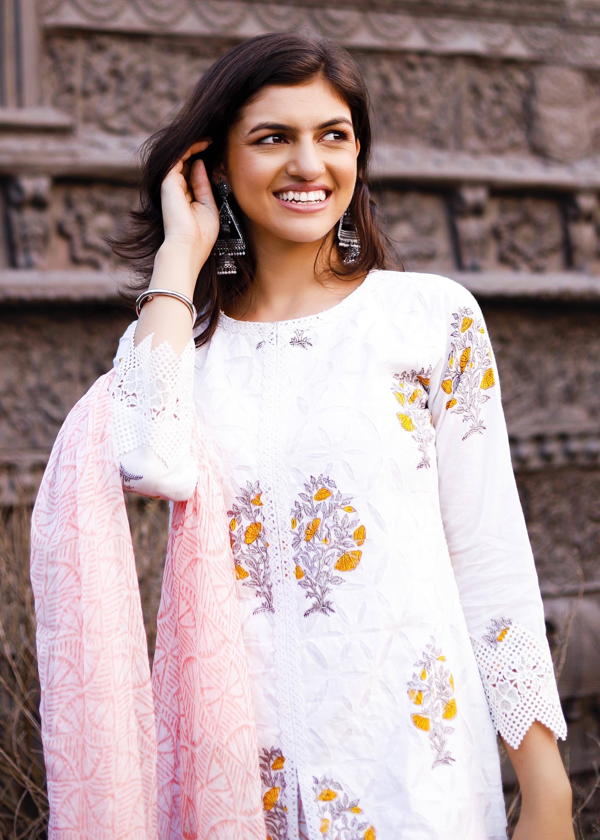 Cotton Block printed 3 piece Suit set