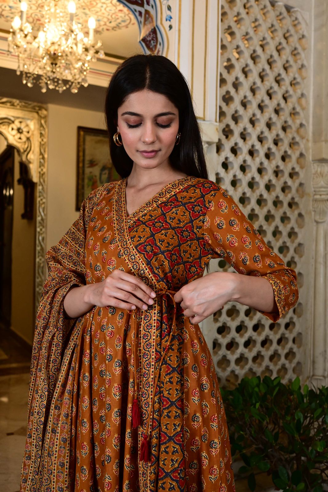 Angrakha designs ladies suits best sale