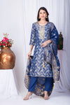 Pure shimmer jacquard silk top and dola silk dupatta with sanoon bottom