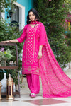 Pure natural crape with pure chiffon dupatta